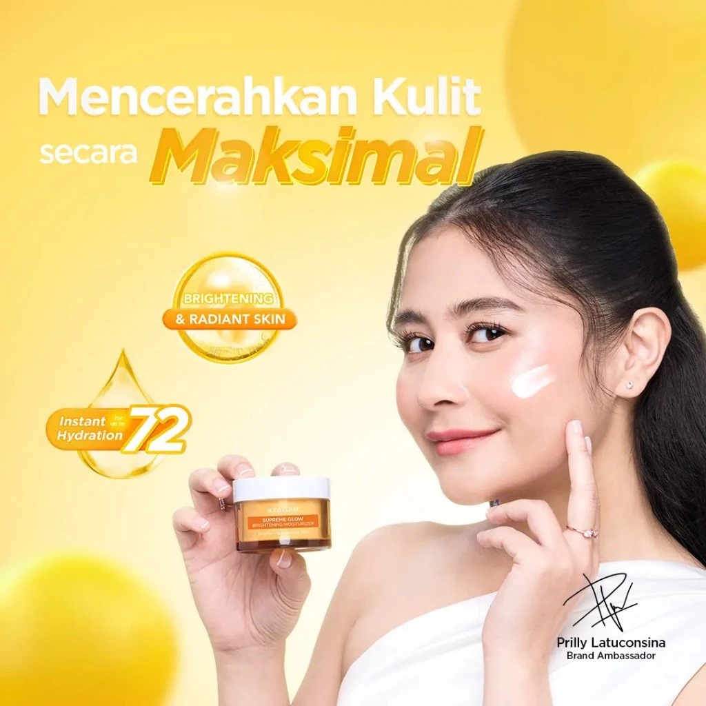 Azarine Barrier Moisturizer 30gr - Supreme Glow Brightening (Kulit Kering & Normal)