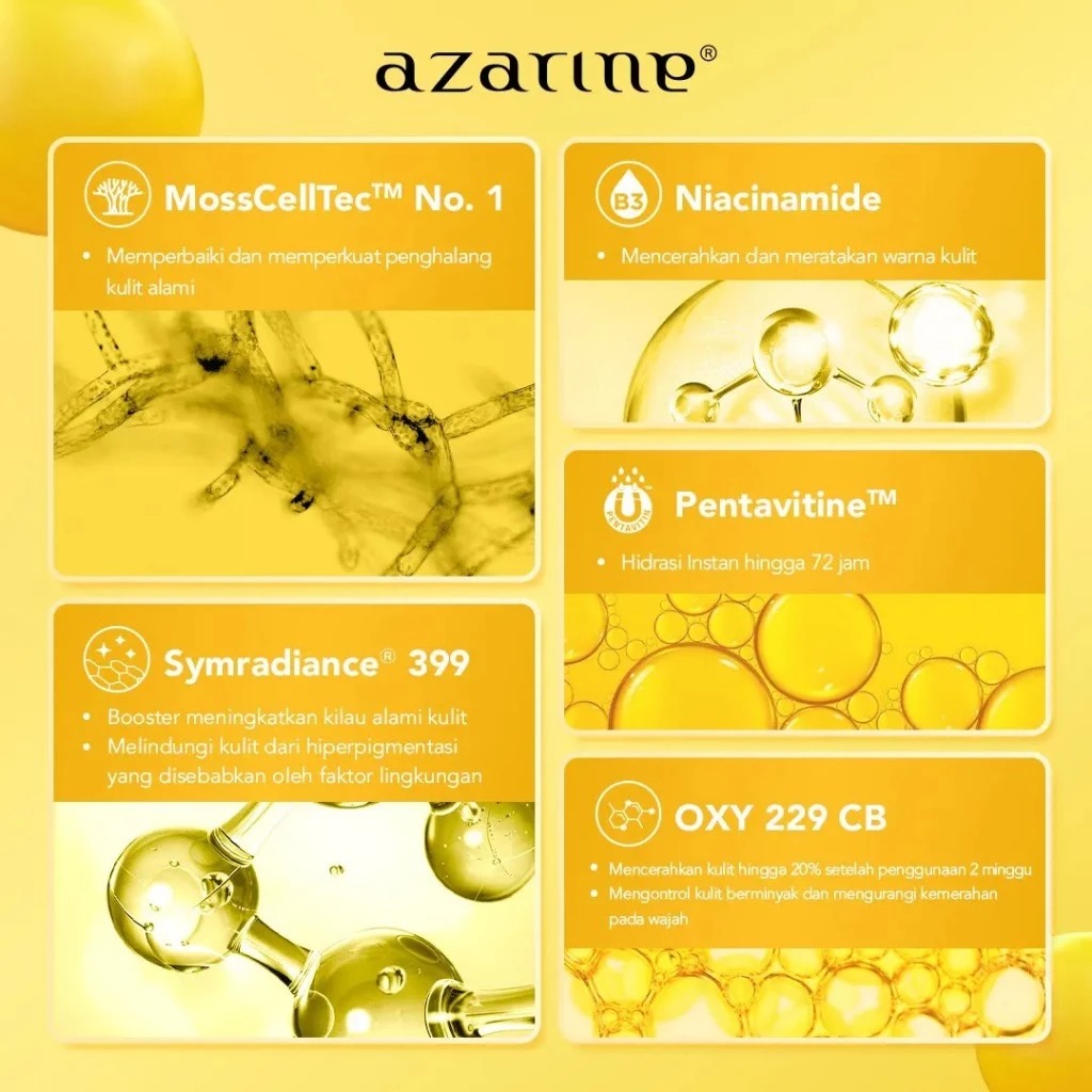 Azarine Barrier Moisturizer 30gr - Supreme Glow Brightening (Kulit Kering & Normal)