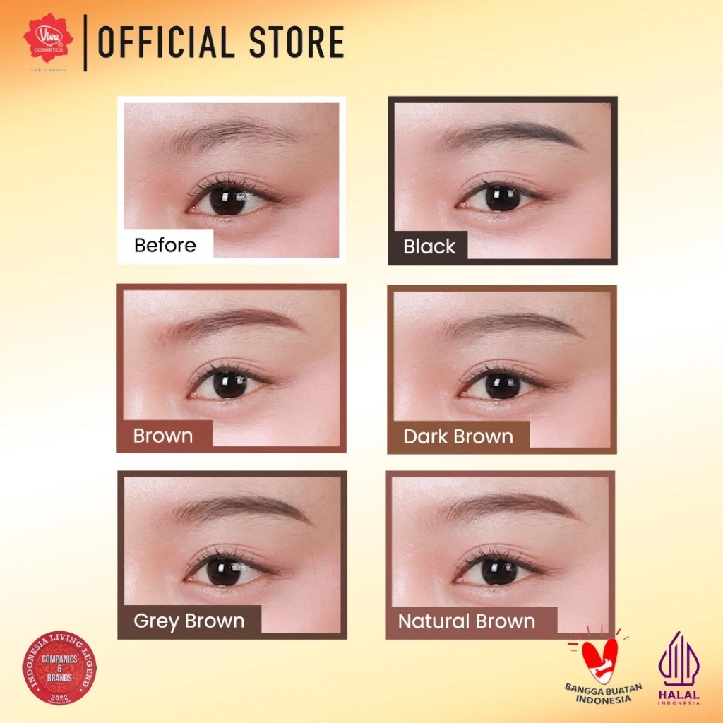 VIVA Pensil Alis Natural Brown (Eyebrow Pencil)