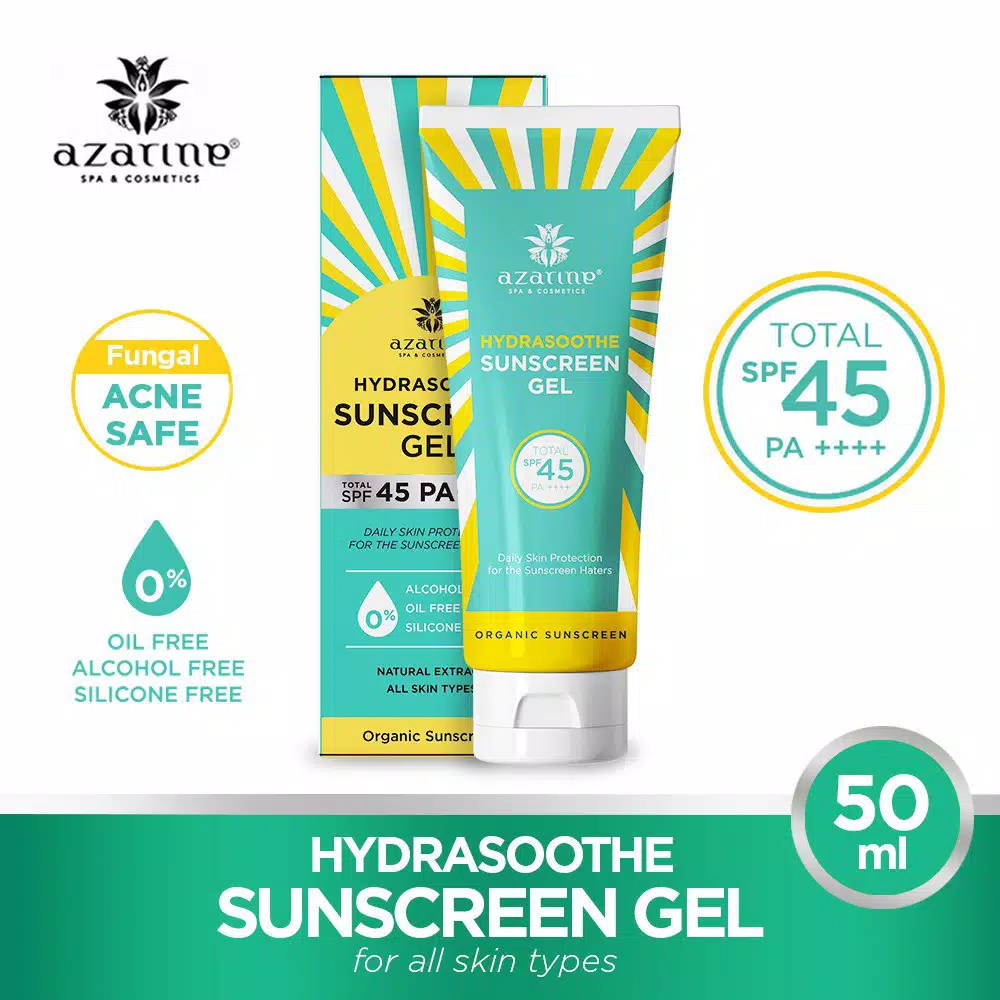 Azarine Herbal Essential Hydrasoothe Sunscreen Gel SPF45 PA++++ 50ml Azarine Herbal Essential Hydrasoothe Sunscreen Gel SPF45 PA++++ 50ml