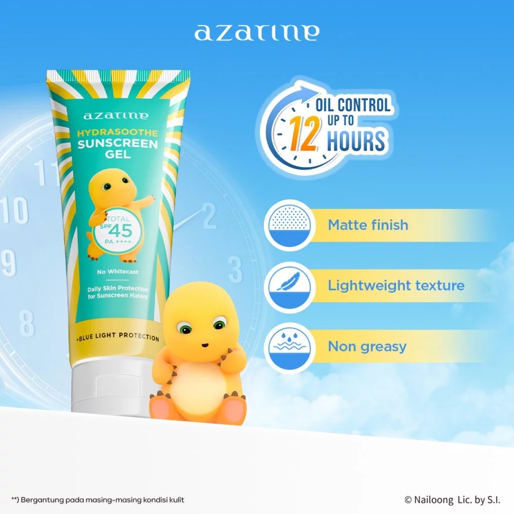 Azarine Herbal Essential Hydrasoothe Sunscreen Gel SPF 45 PA++++ 50ml