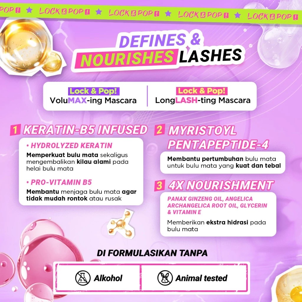 Dazzle Me Lock&Pop! Longlash-ting Mascara 7gr