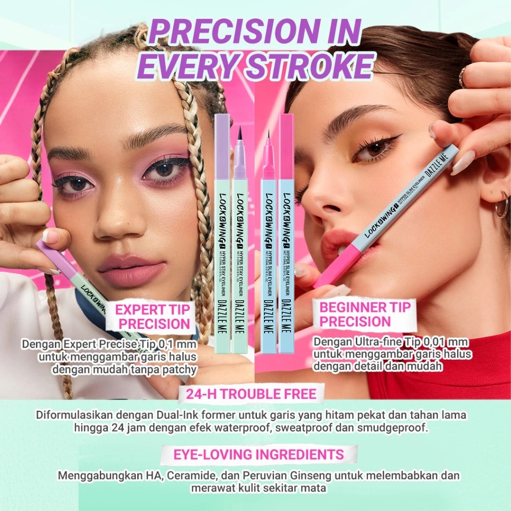 Dazzle Me Lock&Wing! Hyper Stay Eyeliner 0.55ml