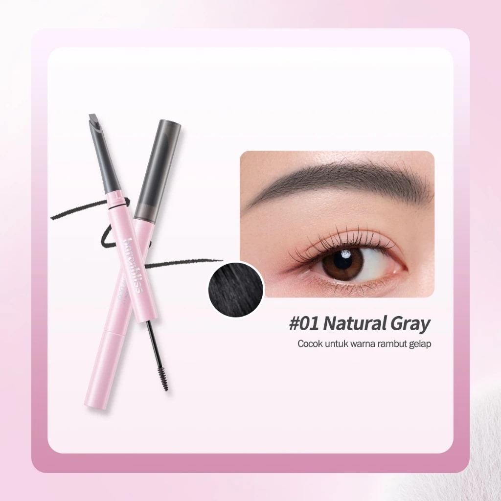 BNB Barenbliss Make Me Plushy Eyebrow Duo 2in1 - 01 Natural Gray BNB Barenbliss Make Me Plushy Eyebrow Duo 2in1 - 01 Natural Gray