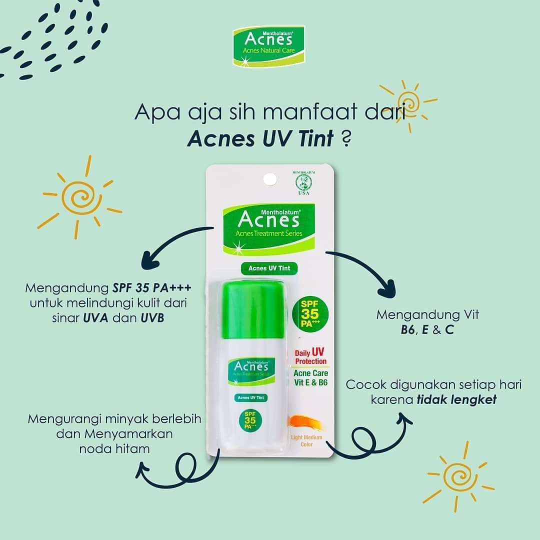 ACNES UV Tint SPF35 PA+++ Natural Green 30gr