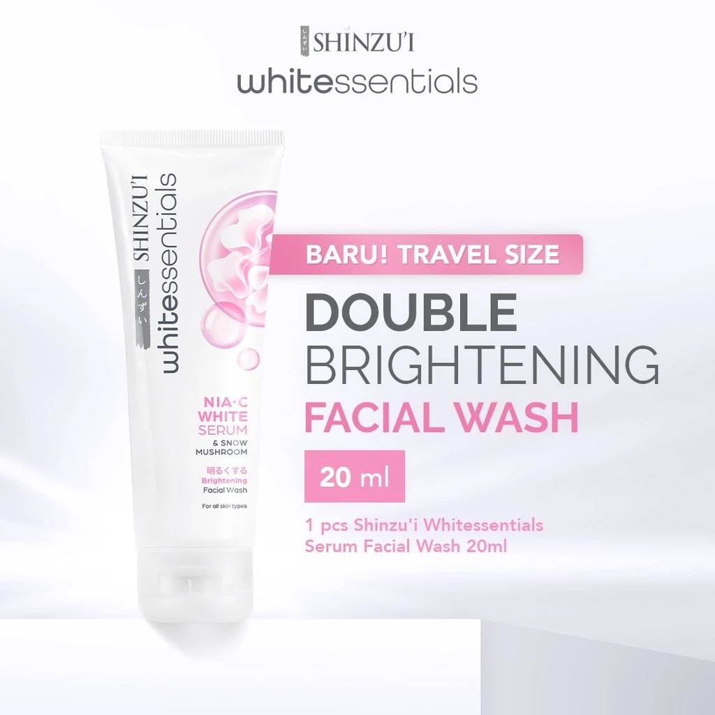Shinzui Whitessentials Brightening Facial Wash Snow Mushroom 20ml (Travel Size) Shinzui Whitessentials Brightening Facial Wash Snow Mushroom 20ml (Travel Size)