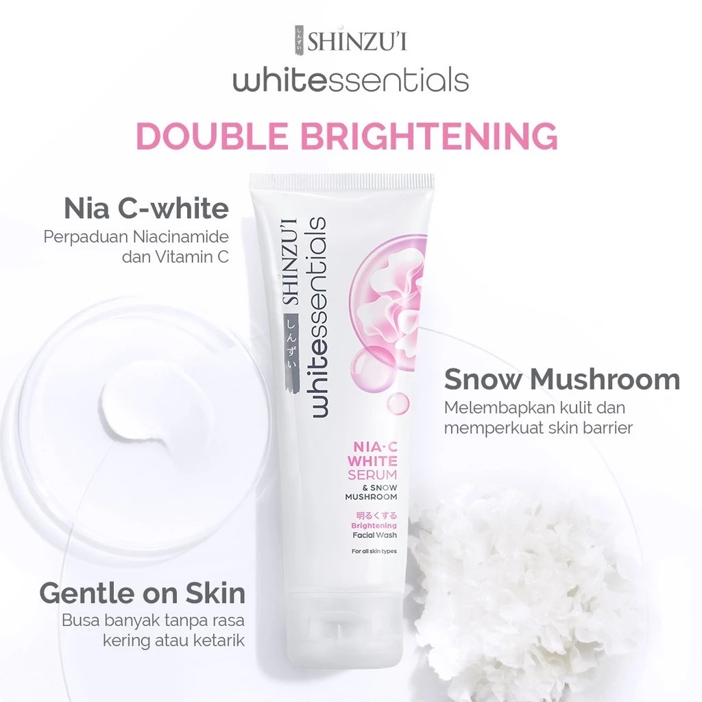 Shinzui Whitessentials Brightening Facial Wash Snow Mushroom 20ml (Travel Size) Shinzui Whitessentials Brightening Facial Wash Snow Mushroom 20ml (Travel Size)