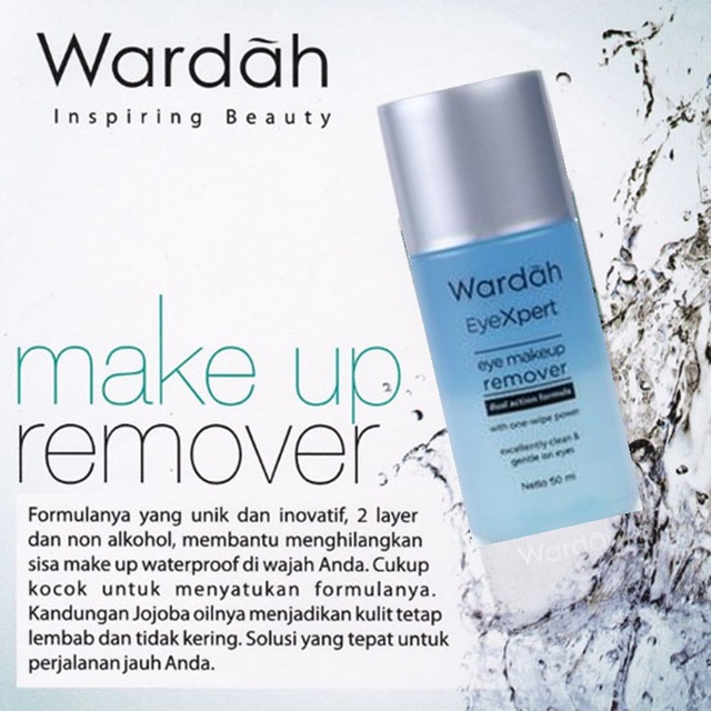 Wardah EyeXpert Eye & Lip Makeup Remover 50ml Wardah EyeXpert Eye & Lip Makeup Remover 50ml