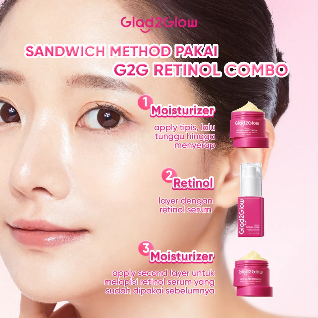 Glad 2 Glow Moisturizer - Peach Retinol 100gr