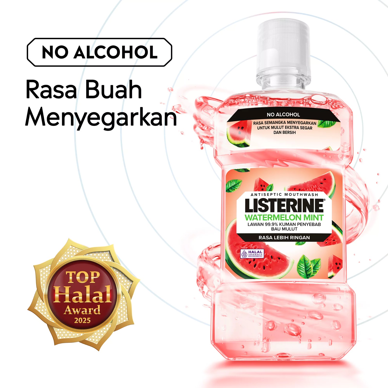 Listerine Antiseptic Mouthwash - Watermelon Mint 250ml