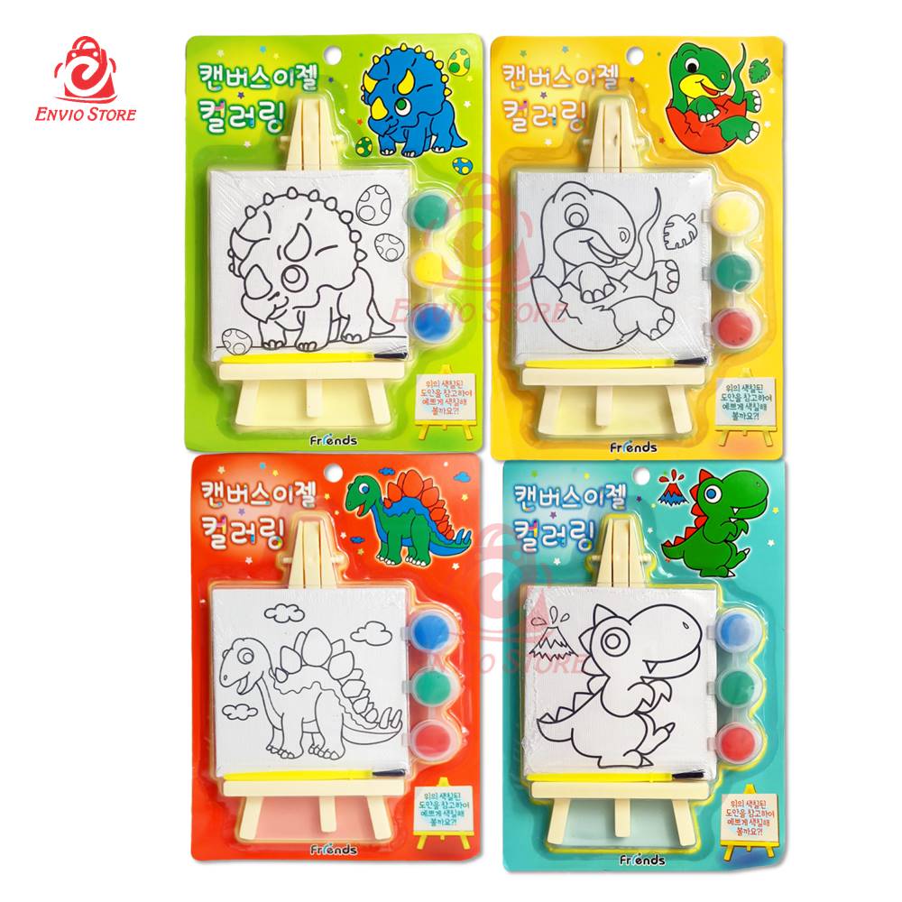 Lukisan Kanvas Mini Anak 9x9cm (Children Canvas Painting)