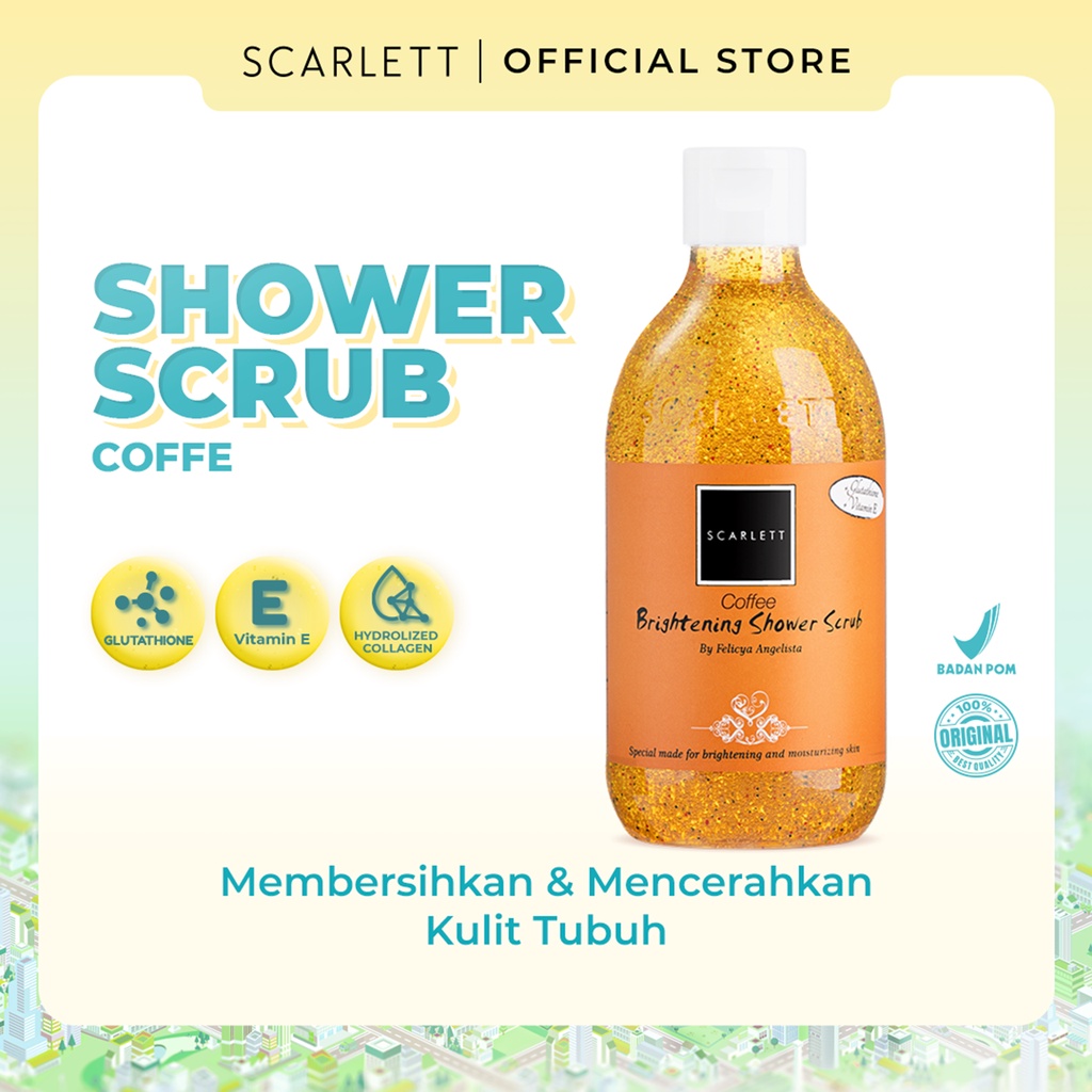 SCARLETT Shower Scrub Coffee 300ml