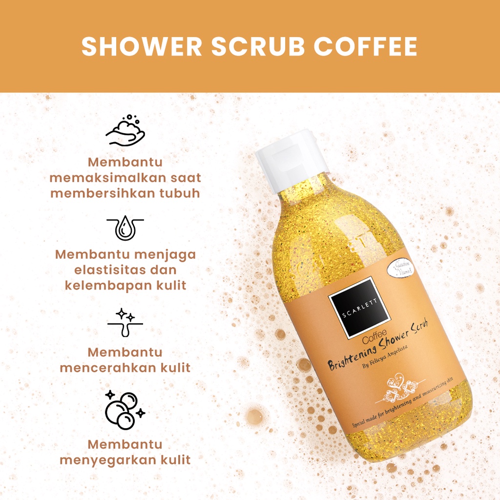 SCARLETT Shower Scrub Coffee 300ml