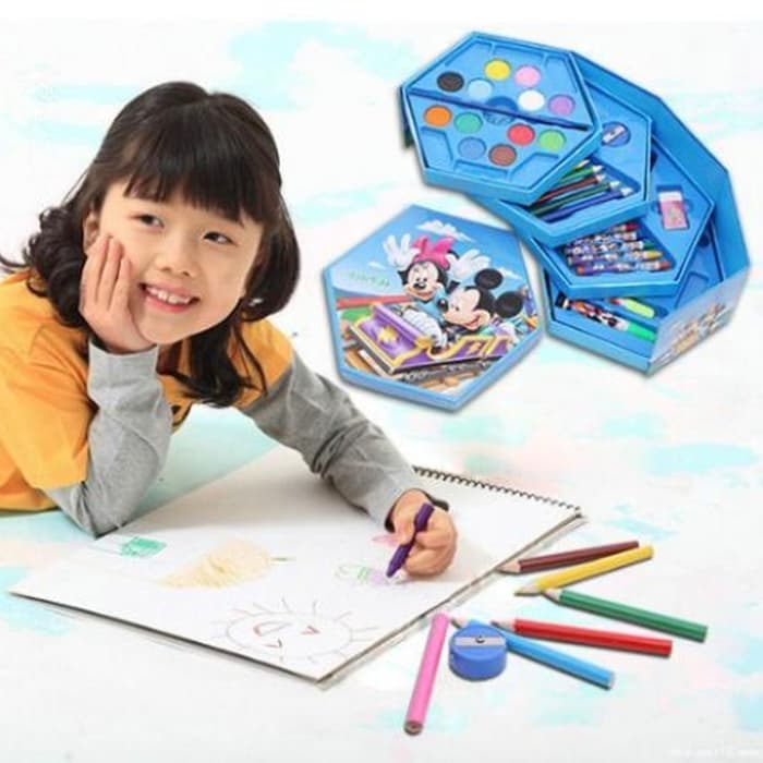 Crayon Set Warna Gambar Karakter 4in1 Isi 46 Crayon Set Warna Gambar Karakter 4in1 Isi 46