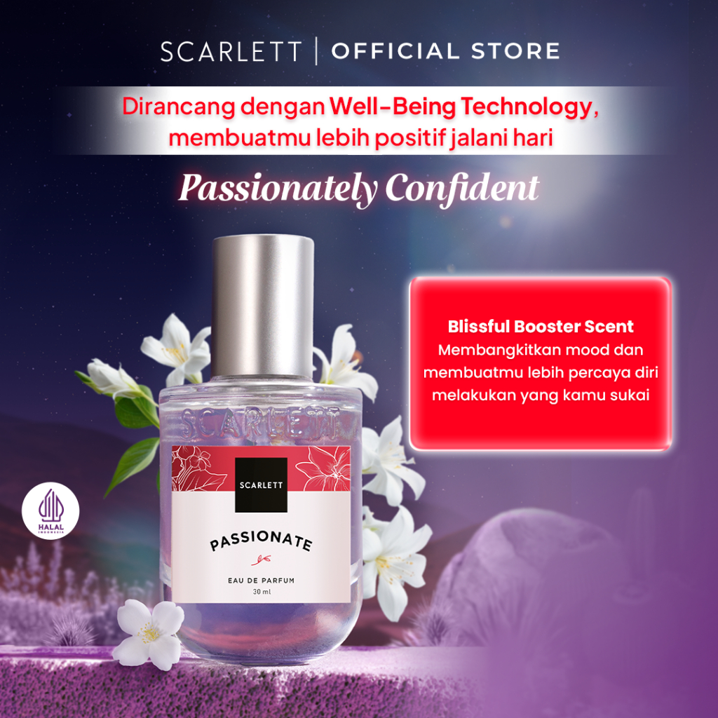 Scarlett Whitening Eau De Parfum 30ml - Passionate