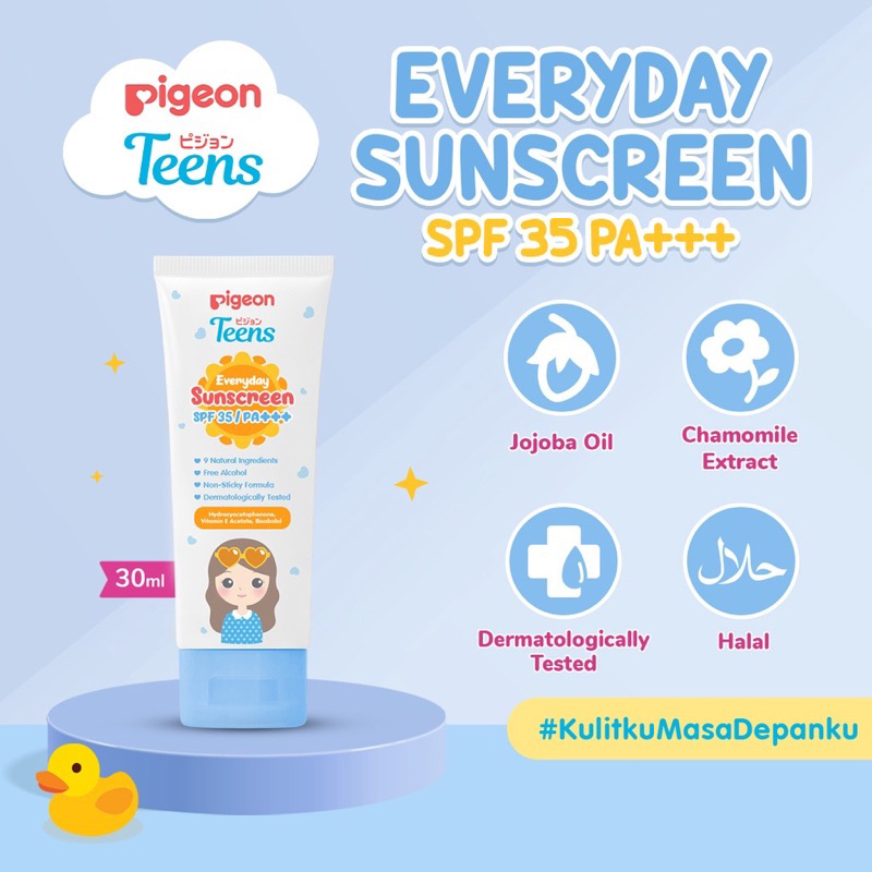 Pigeon Teens Everyday Sunscreen SPF35 PA+++ 30ml Pigeon Teens Everyday Sunscreen SPF35 PA+++ 30ml