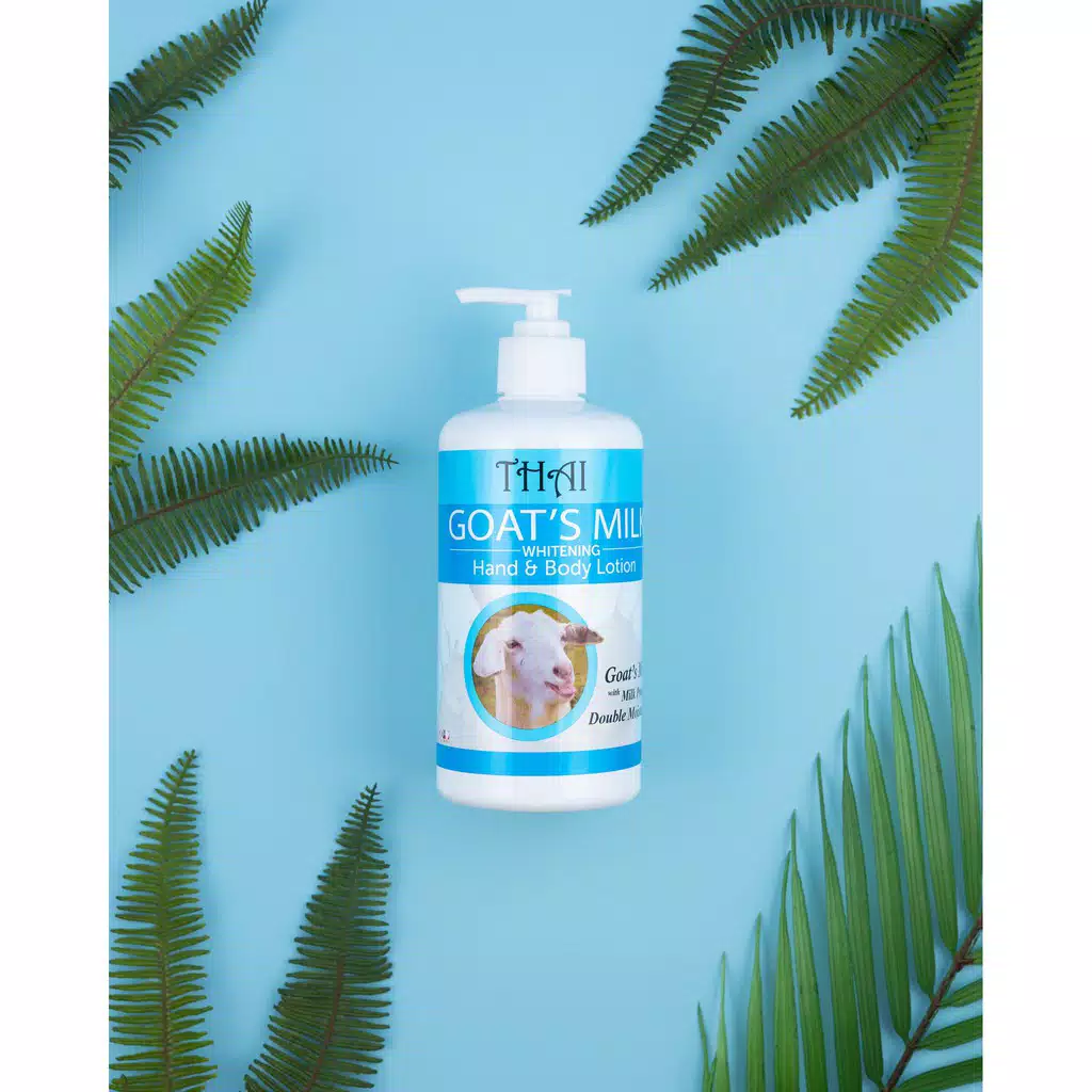 Thai Whitening Hand & Body Lotion 500mL - Goat's Milk (Botol Pump Besar)