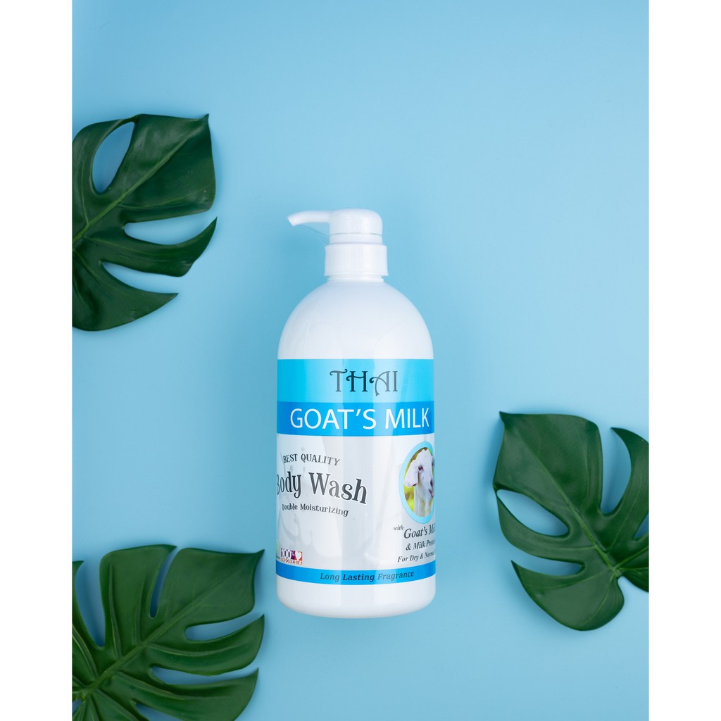 Thai Body Wash 1000mL - Goat's Milk (Sabun Mandi Cair Botol Pump) Thai Body Wash 1000mL - Goat's Milk (Sabun Mandi Cair Botol Pump)