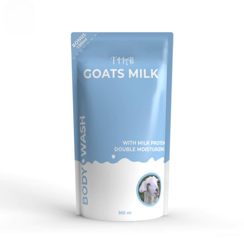 Thai Body Wash 900mL + 100mL - Goat's Milk (Sabun Mandi Cair Refill) Thai Body Wash 900mL + 100mL - Goat's Milk (Sabun Mandi Cair Refill)