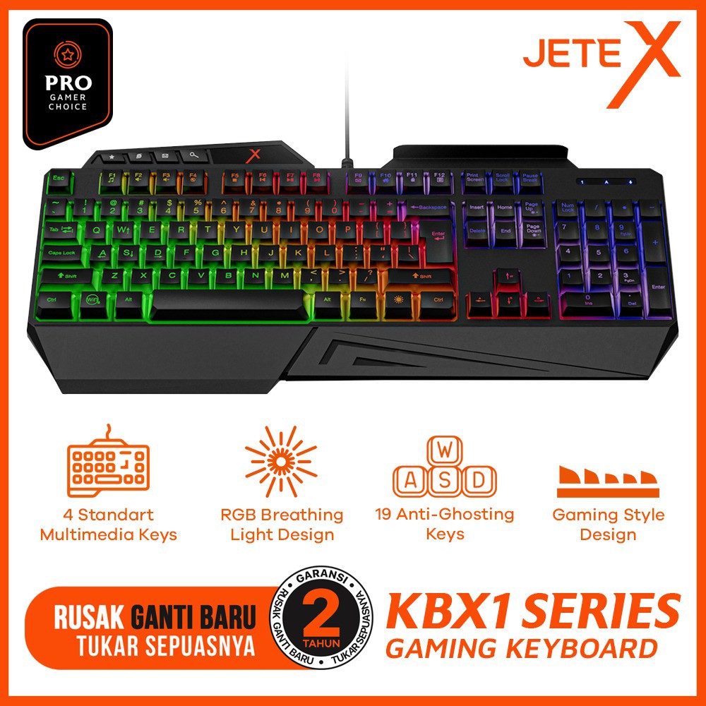 JETE X Keyboard Gaming KBX1 JETE X Keyboard Gaming KBX1