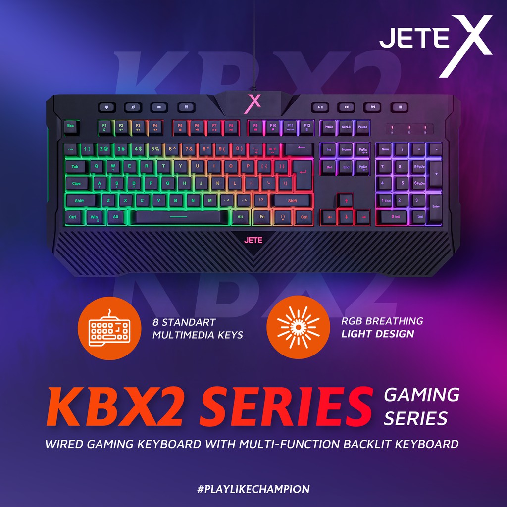 JETE X Keyboard Gaming KBX2