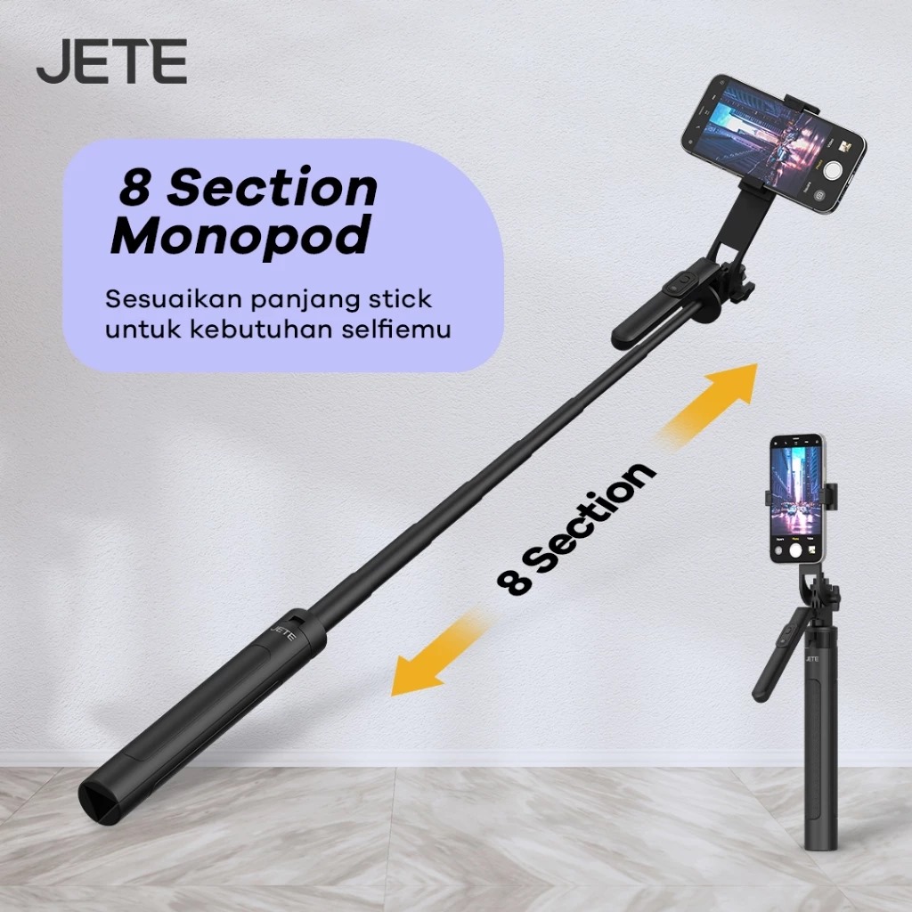 JETE Portable Tripod Stand H15 (with Wireless Remote) 180cm