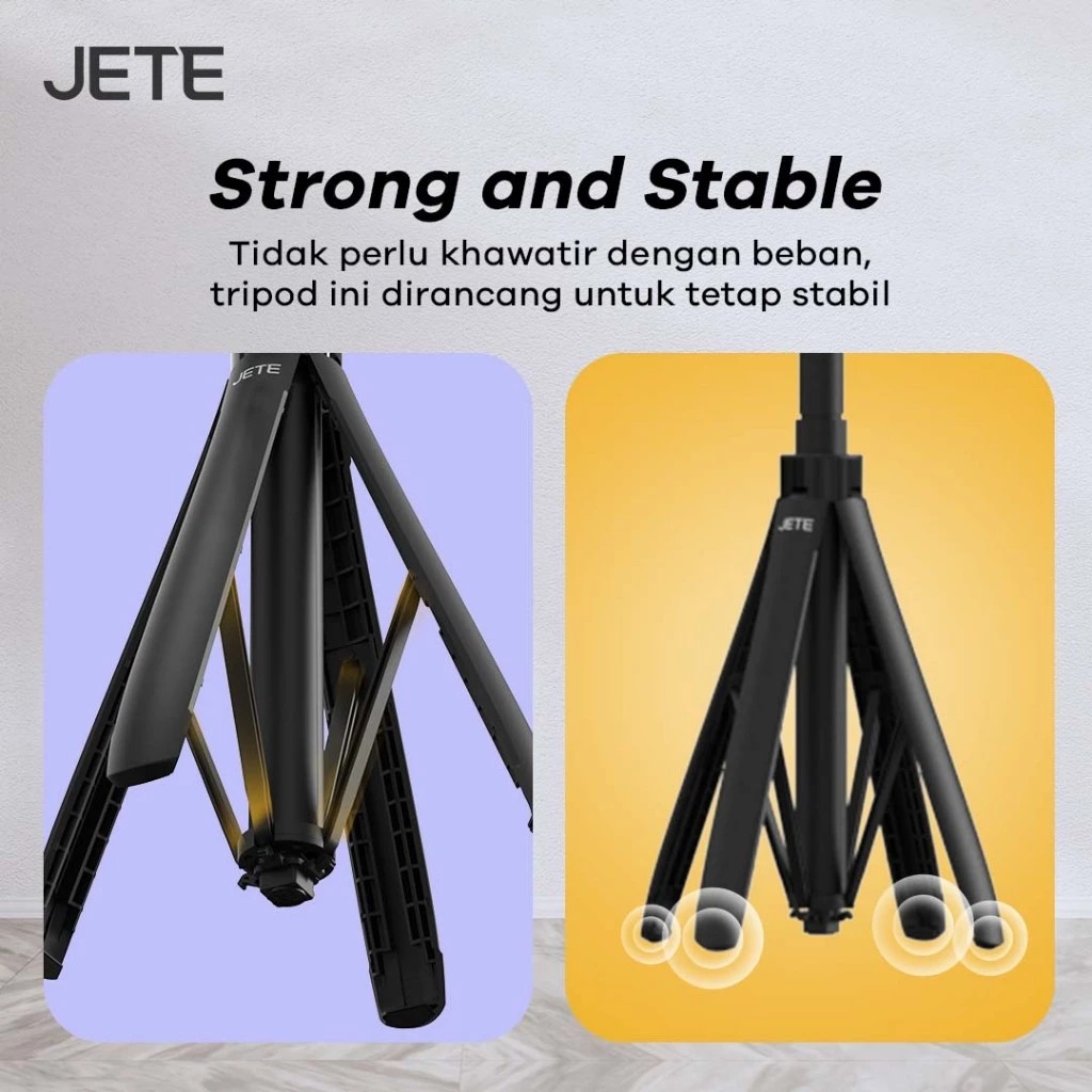 JETE Portable Tripod Stand H15 (with Wireless Remote) 180cm
