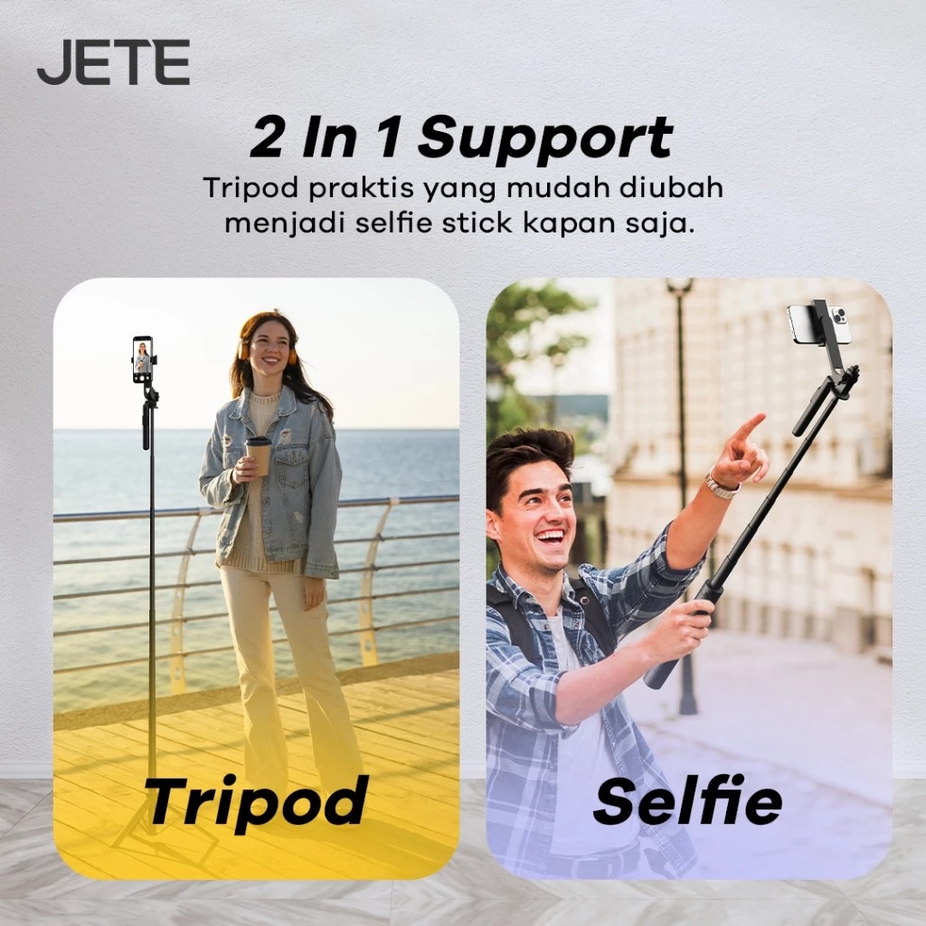 JETE Portable Tripod Stand H15 (with Wireless Remote) 180cm