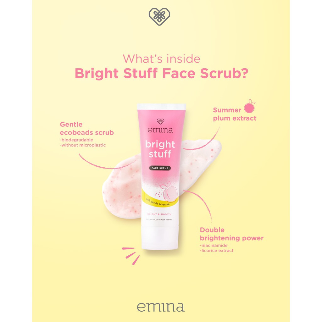 Emina Bright Stuff Face Scrub 50ml Emina Bright Stuff Face Scrub 50ml