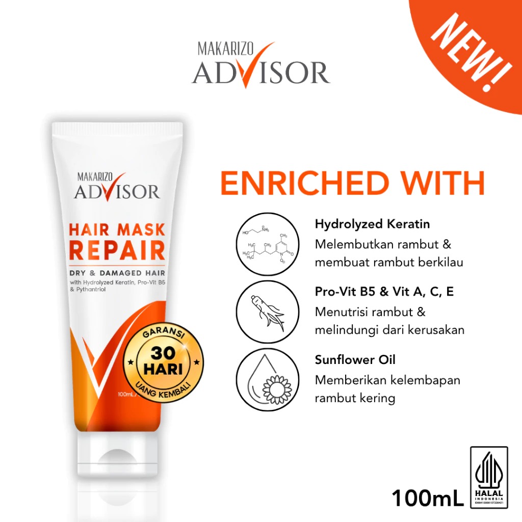 Makarizo Advisor Hair Repair Mask 100ml Tube