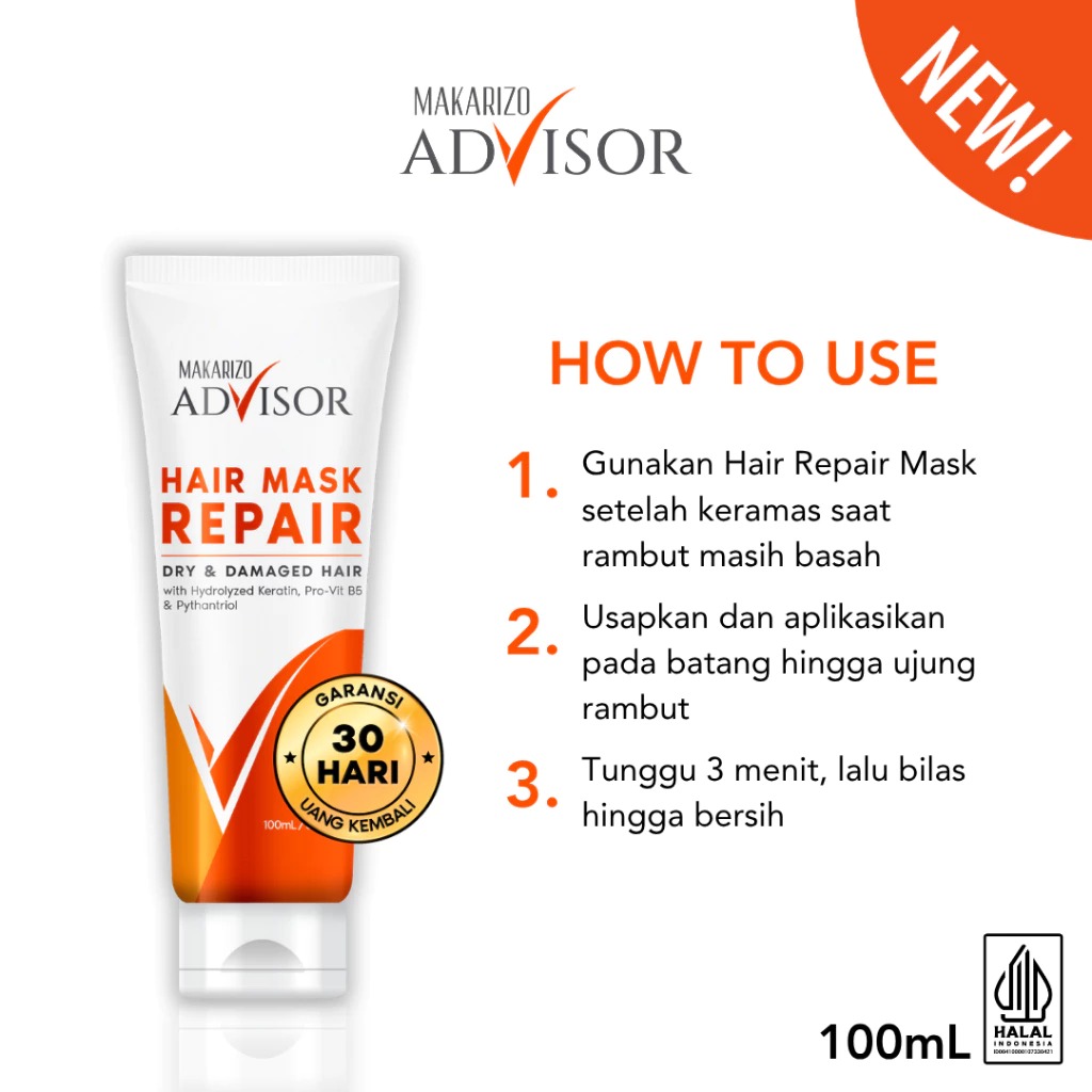 Makarizo Advisor Hair Repair Mask 100ml Tube
