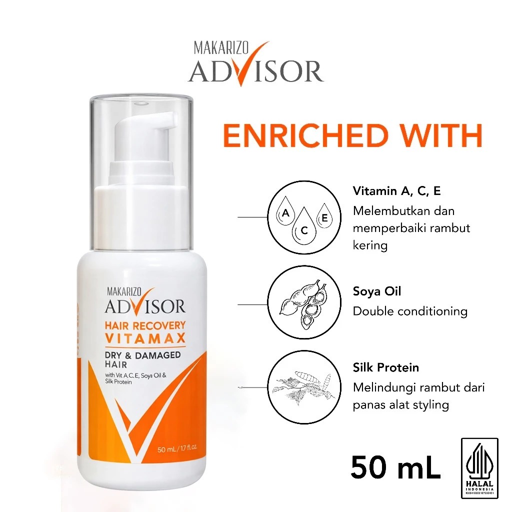 Makarizo Advisor Hair Recovery Vitamax 50ml Pump