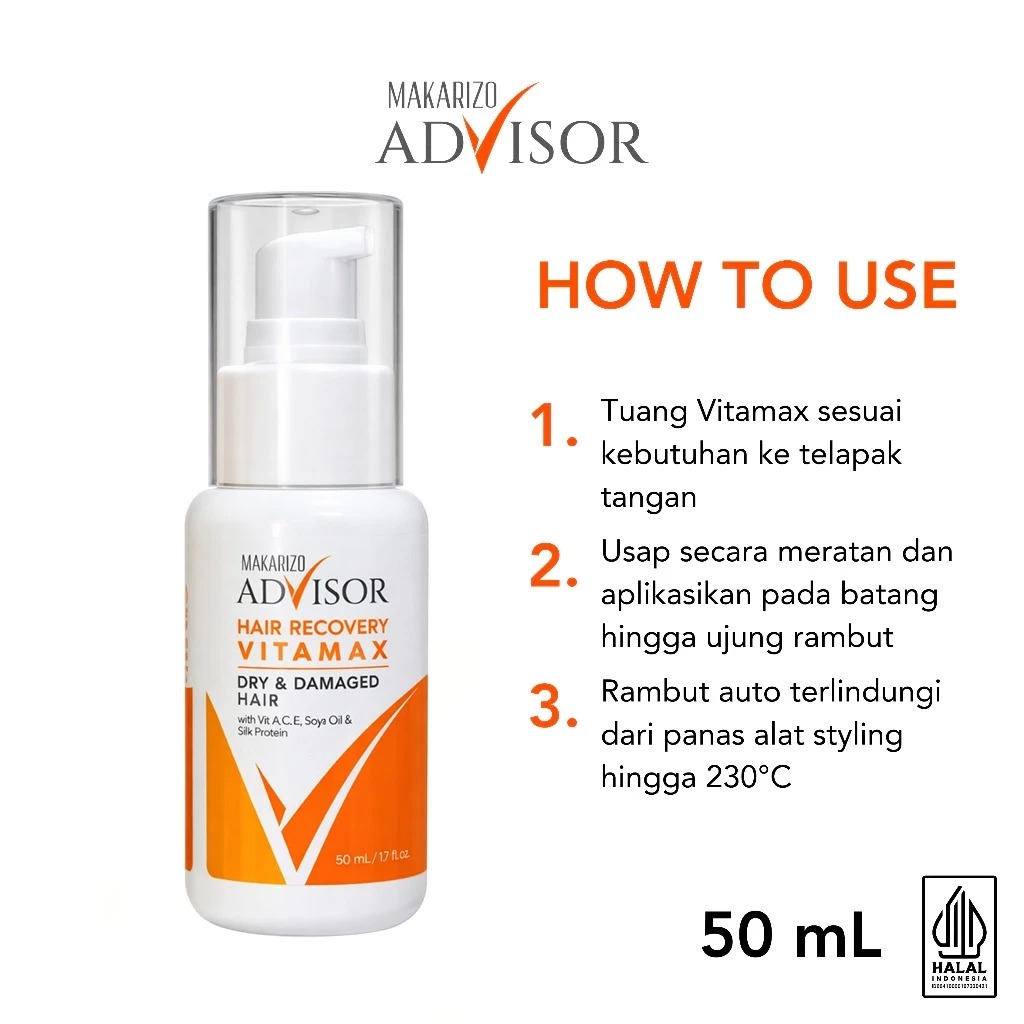 Makarizo Advisor Hair Recovery Vitamax 50ml Pump