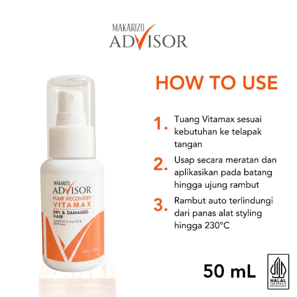 Makarizo Advisor Hair Recovery Vitamax 50ml Pump