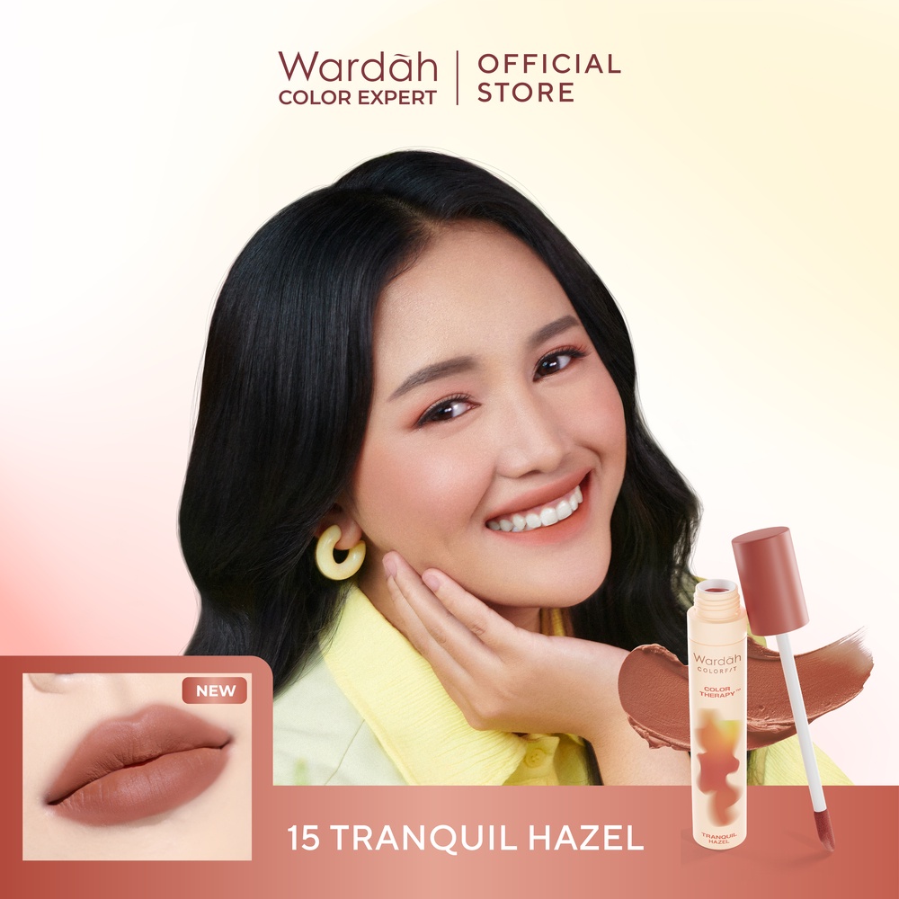 Wardah Colorfit Velvet Matte Lip Mousse Color Therapy 4gr - 15 Tranquil Hazel Wardah Colorfit Velvet Matte Lip Mousse Color Therapy 4gr - 15 Tranquil Hazel