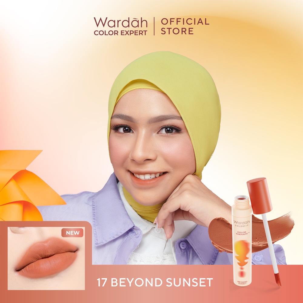 Wardah Colorfit Velvet Matte Lip Mousse Color Therapy 4gr - 17 Beyond Sunset Wardah Colorfit Velvet Matte Lip Mousse Color Therapy 4gr - 17 Beyond Sunset