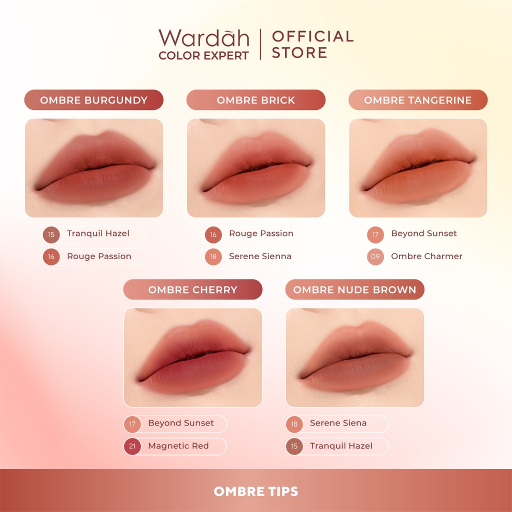 Wardah Colorfit Velvet Matte Lip Mousse Color Therapy 4gr - 18 Serene Sienna Wardah Colorfit Velvet Matte Lip Mousse Color Therapy 4gr - 18 Serene Sienna