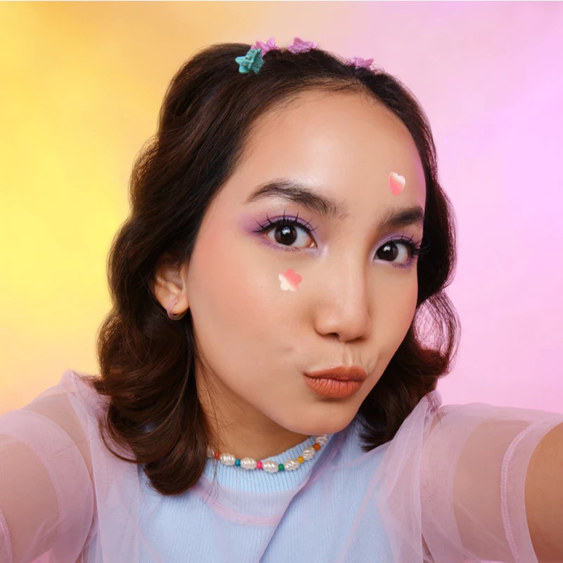 Derma Angel Acne Beauty Patch Playful Mix Shaped 12s - Hologram Heart & Flower