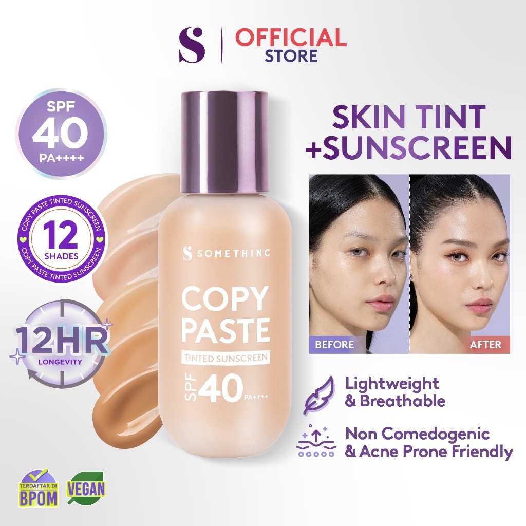 Somethinc Copy Paste Tinted Sunscreen SPF40 PA++++ 50ml - N02 Charlotte