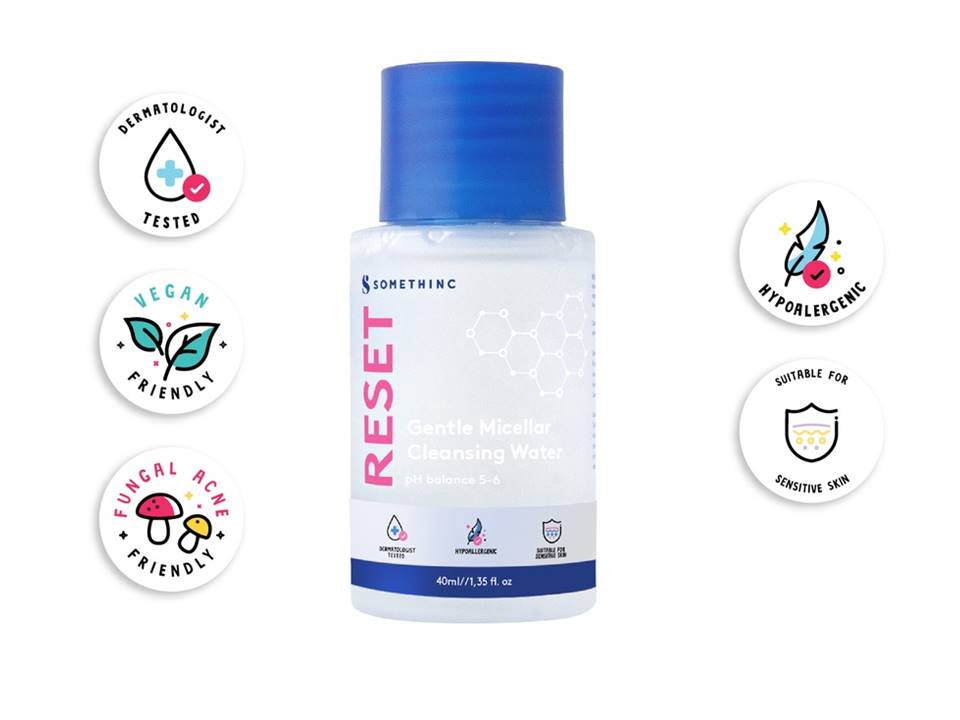 Somethinc Reset Gentle Micellar Cleansing Water 40ml * Somethinc Reset Gentle Micellar Cleansing Water 40ml *