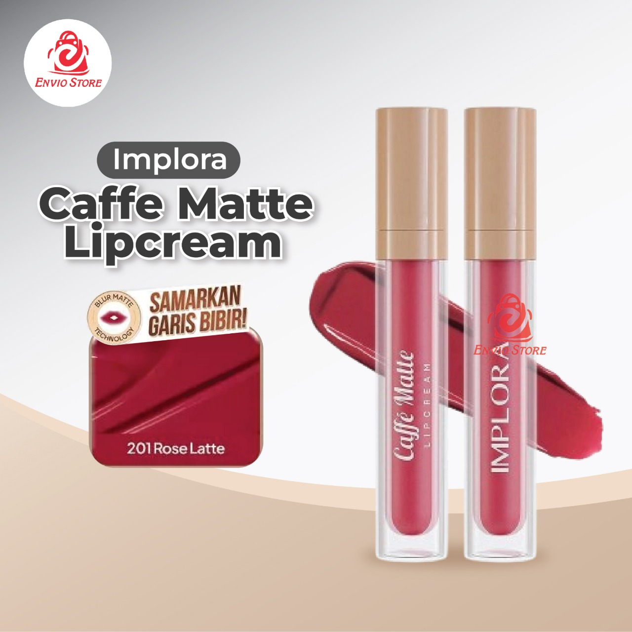 Implora Caffe Matte Lipcream 2.9gr - 201 Rose Latte