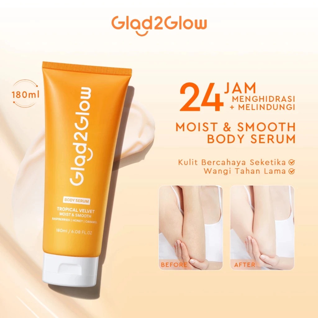 Glad 2 Glow Body Serum - Tropical Velvet Moist & Smooth 180ml Glad 2 Glow Body Serum - Tropical Velvet Moist & Smooth 180ml