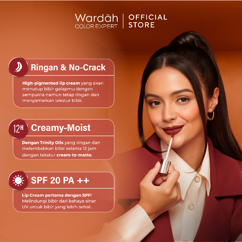 Wardah Exclusive Matte Lip Cream 4gr - 05 Speachless *