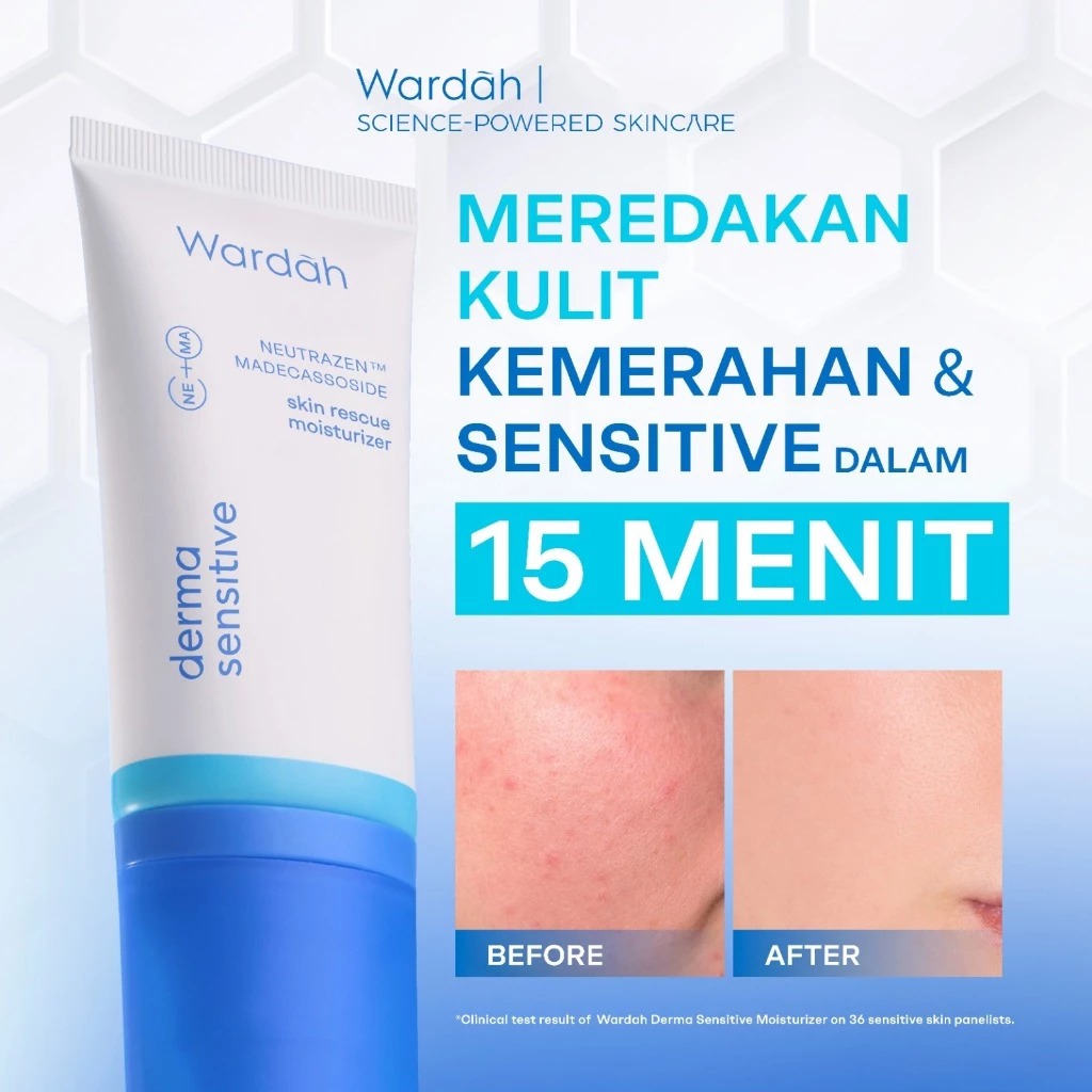 Wardah Derma Sensitive Skin Rescue Moisturizer 50gr