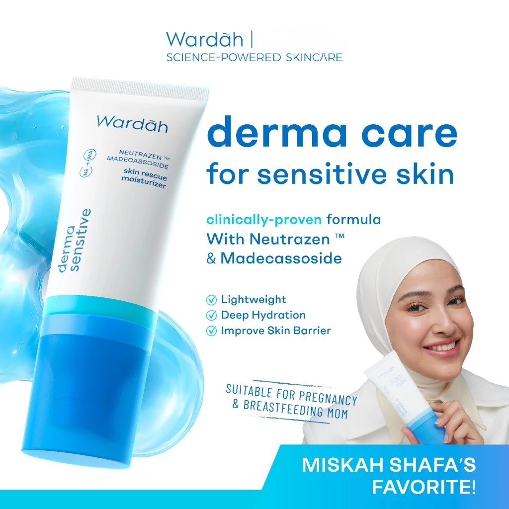 Wardah Derma Sensitive Skin Rescue Moisturizer 50gr