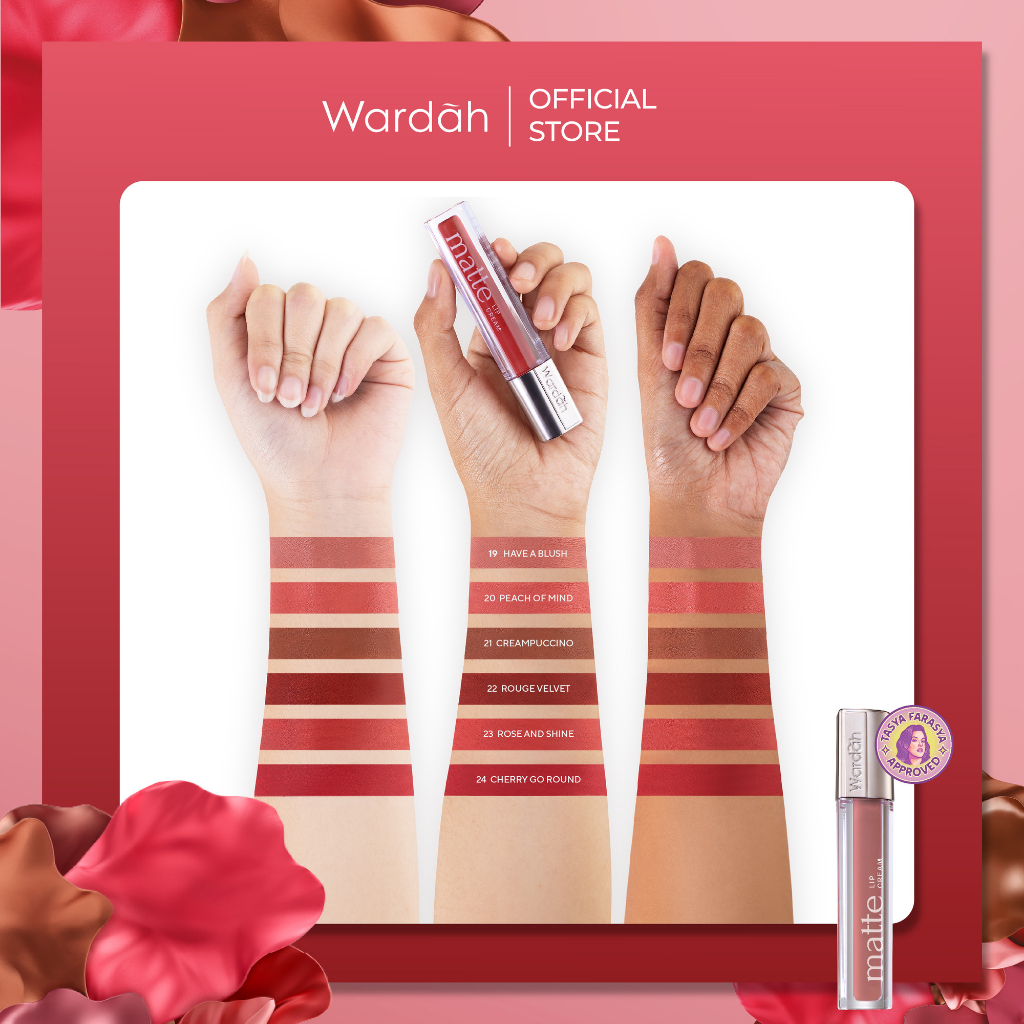 Wardah Exclusive Matte Lip Cream 4gr - 09 Mauve On