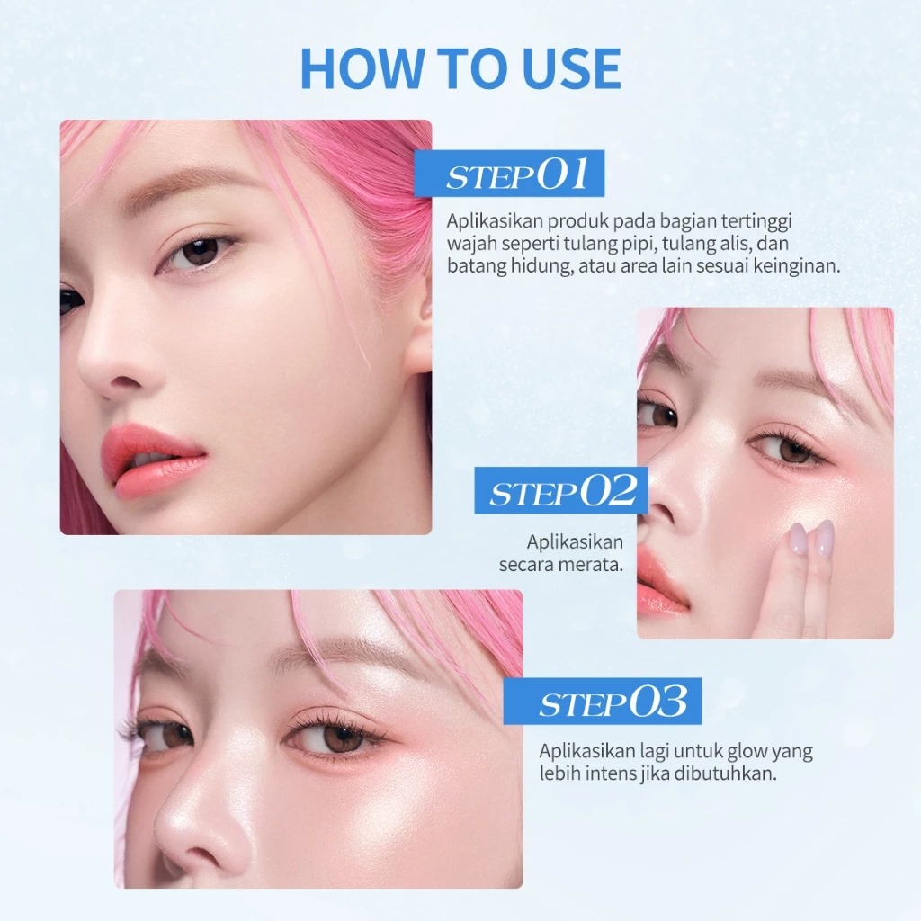 BNB Barenbliss Moist Mochi Paste Powder Highlighter 4.5gr - H21 Cream Soda