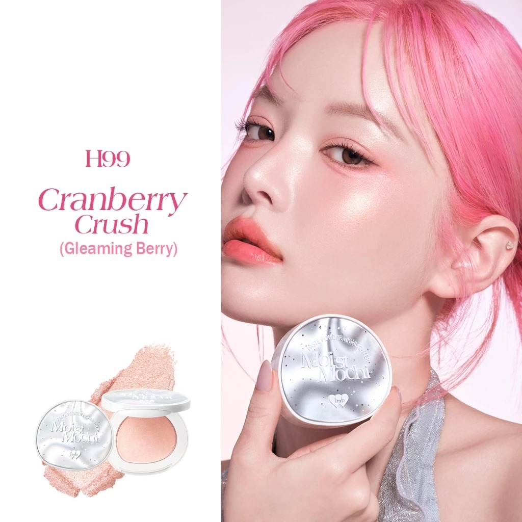 BNB Barenbliss Moist Mochi Paste Powder Highlighter 4.5gr - H99 Cranberry Crush