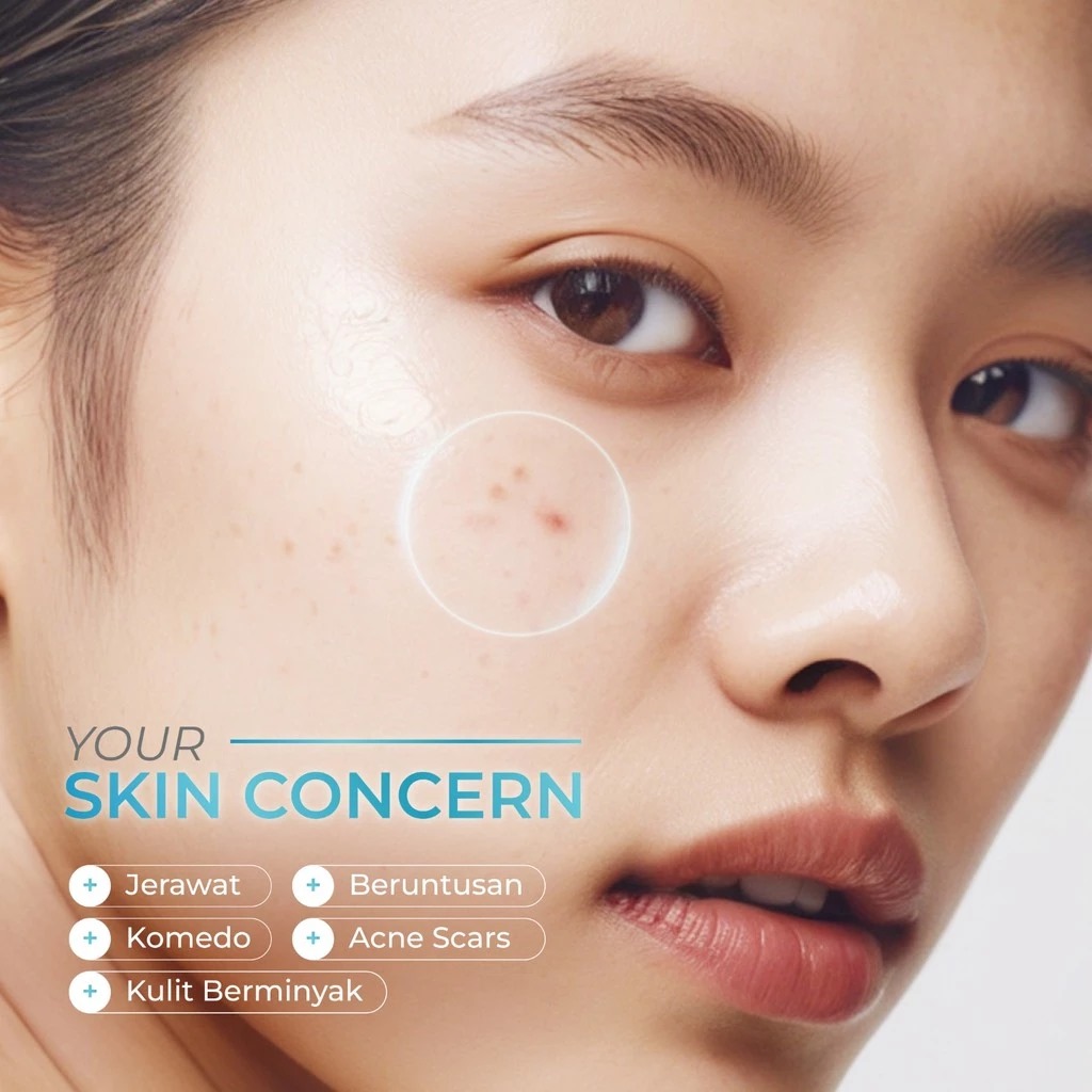 Wardah Acnederm Salicylic Acid Zinc Acne Clearing Low pH Foaming Cleanser 50ml