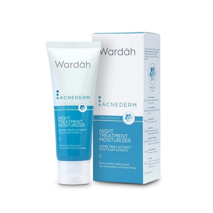 Wardah Acnederm Night Treatment Moisturizer 40ml Wardah Acnederm Night Treatment Moisturizer 40ml